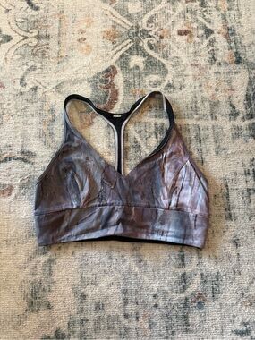 lululemon lab athletica Tie-Dye Racerback Sports Bra in Brown and Gray